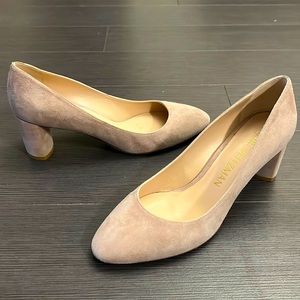 EUC Stuart Weitzman Suede Block Heel